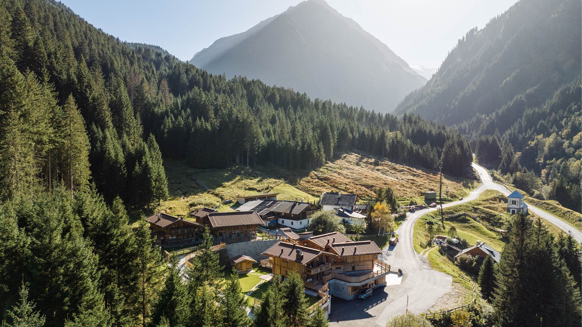 So gelangen Sie zum Gletscher Chalet.