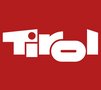 Logo von Tirol mit weißer Schrift auf rotem Hintergrund